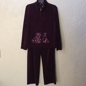 Onque Casual Velour Track Suit